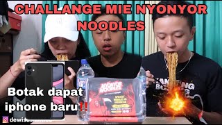 CHALLANGE MIE NYONYOR NOODLES,BOTAK DAPAT IPHONE 11😱