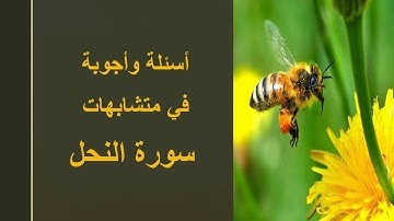 1 متشابهات سورة النحل/ تسهيل الحفظ بضبط المتشابهات/ انتظروا الجزء الثاني/ رابط دورة المتشابهات 👇