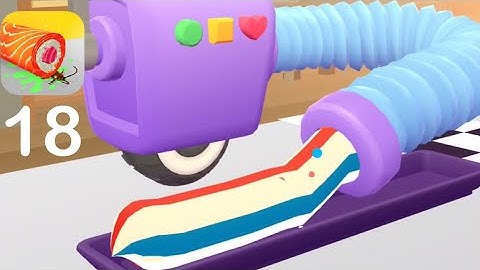 Sushi Roll 3D - ASMR Gameplay All Levels #18