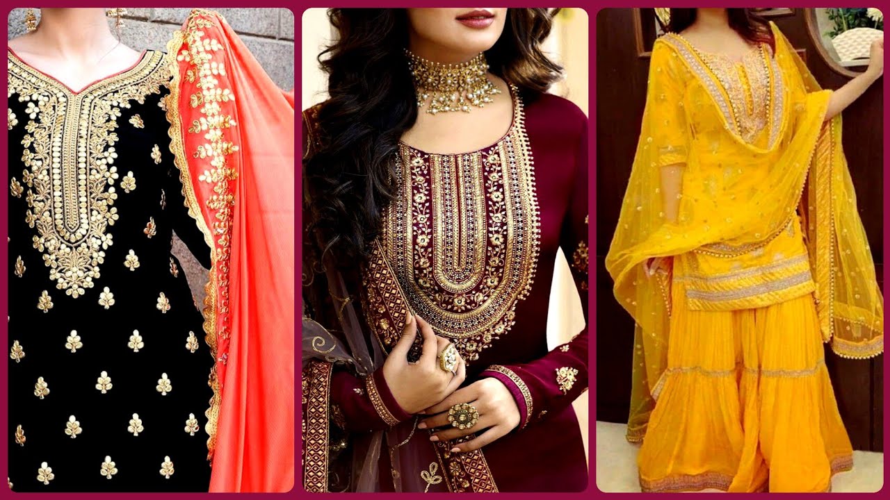 Gota Work Designer Dresses Collection/Fancy Traditional Dresses - YouTube