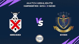 Championship Week, Match 6 - HOR vs BEV | Highlights | European Cricket League 2023 | ECL23.090