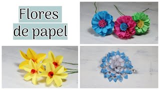 manualidades herme: COMO HACER FLORES DE PAPEL PASO A PASO