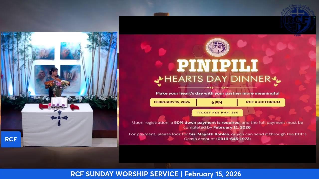 RCF SUNDAY WORSHIP SERVICE I February 15, 2026