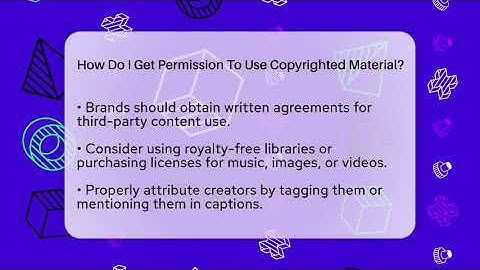 How Do I Get Permission To Use Copyrighted Material? - Everyday-Networking