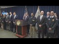 FBI officials hold press conference on the arrests of three former and current NBA players and coach