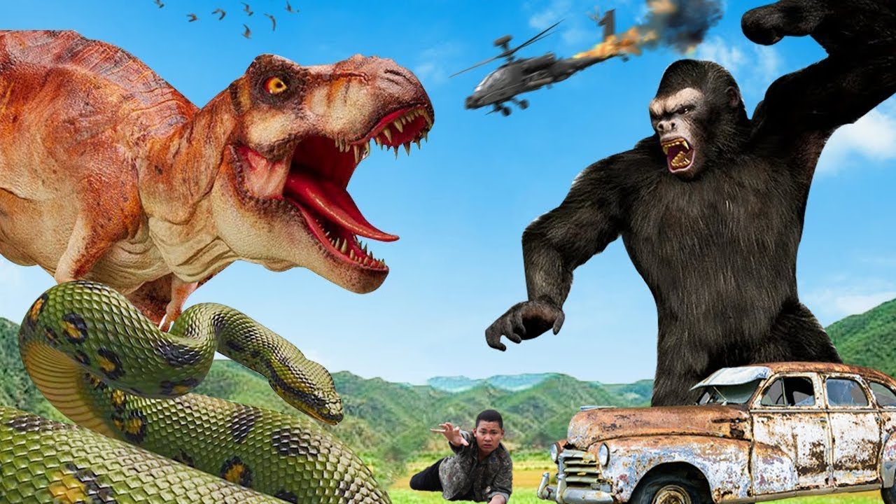 T-Rex Chase - Part 75 - Jurassic World Dinosaur Fan Movie