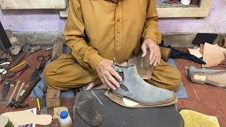 How To Make World Toughest Chelsea Handmade Suede Boots Processing Start to End Part 2 of 3