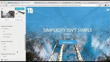 One Paze - How to Configure Blog, Call to Action and Testimonial Section | WordPress Tutorial