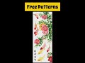 Peony Lotus Flower and Koi Fish Harmony/ Large Cross Stitch Patterns Free PDF/ #shorts