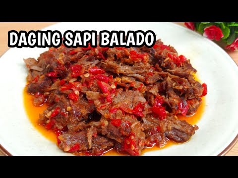 Cara Membuat Resep DAGING SAPI BALADO || Cara Membuat Daging Balado Basah , Bumbu Simple Tapi Enak Banget Yang Sehat