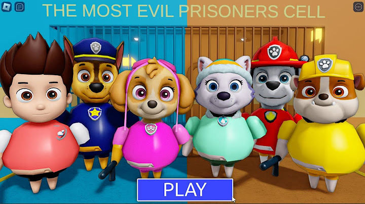 9999 PAW PATROL COPS Vs 9999 PRISONERS in LAVA BARRY'S PRISON RUN! New Scary Obby (#Roblox)
