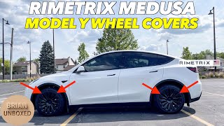 Rimetrix Medusa  Best Tesla Model Y Wheel Covers?