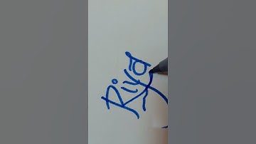 riya name calligraphy.. comments your name 💕#youtubeshort #nameart #nameart #signature #viral #sign