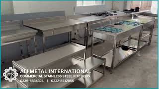 Stainless Steel Commercial Kitchen Ali Metal International Modern Kitchen Heavy Duty Kitchen
