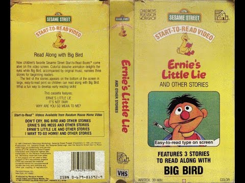 Sesame Street - Start-To-Read Video - Ernie's Little Lie [VHS]