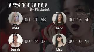 BLACKPINK - PSYCHO (by Red Velvet) || AI Cover