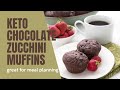 Keto Chocolate Zucchini Muffins