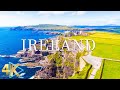 FLYING OVER IRELAND (4K UHD) - Relaxing Music Along With Beautiful Nature Videos - 4K Video HD