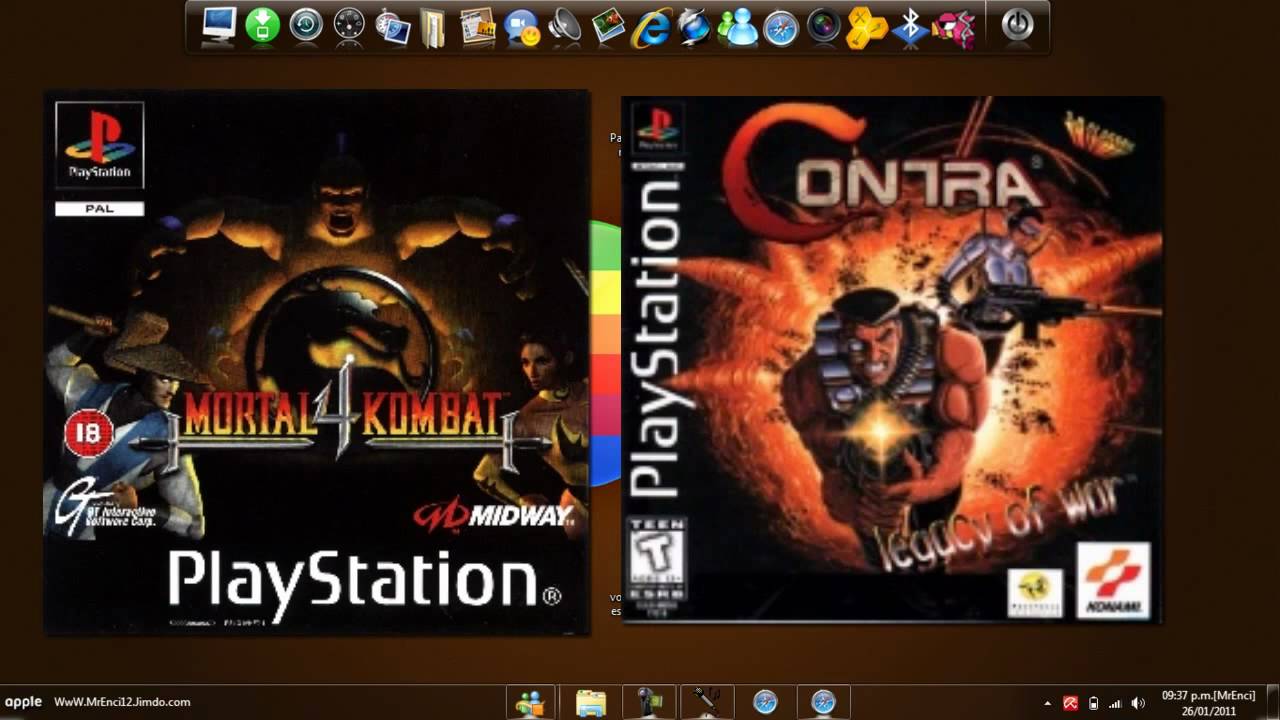 Descargar Juegos Psx Para la Psp (Contra y Mortal Combat 4) YouTube