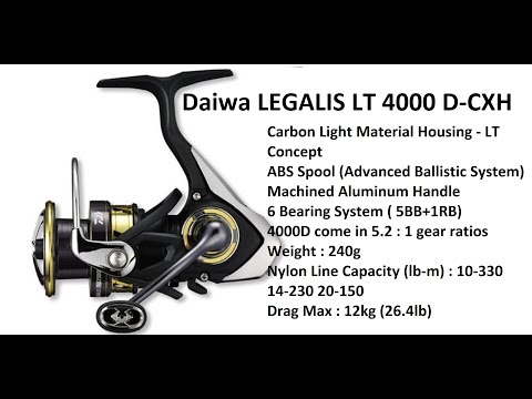 Spinning Reel Daiwa LEGALIS LT 4000 D-CXH for Fishing 