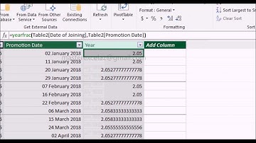 how to create Yearfrac Dax Formula | Power pivot excel