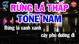 Karaoke Rừng Lá Thấp Tone Nam ( Bbm ) Nhạc Sống Hay | Đại Lý Karaoke