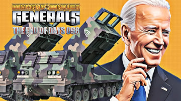 USA MLRS 2 vs 2 RUS - CRASH GAME (THE END OF DAYS 098 MOD) C&C Generals Zero Hour