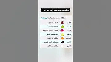 حالات مرضية يشير إليها لون البراز 