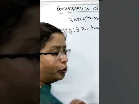 conversion to clause