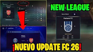 Nueva Actualización en Modo Carrera FC 26 / Nueva Liga Añadida a FC 26