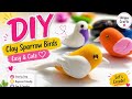 Cute Clay Sparrow Birds 💖 | Step by Step DIY Tutorial | Unique Crafts