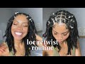 ♡ LOC RETWIST USING ALOE VERA GEL | palm rolling method | therealcholey