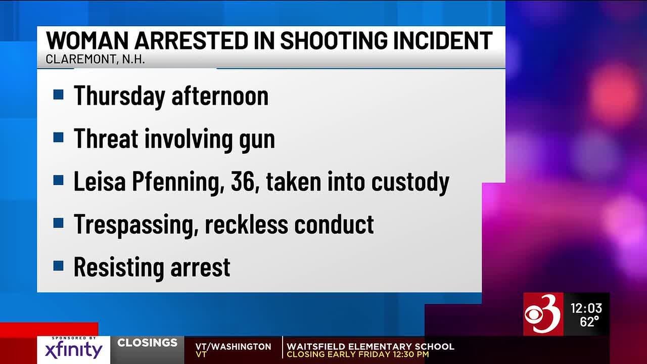 New Hampshire woman arrested after Claremont shooting - YouTube