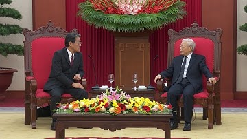 Tổng Bí thư Nguyễn Phú Trọng tiếp Đại sứ Đặc mệnh Toàn quyền Nhật Bản