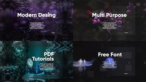 Modern & Clean Slides - After Effects Template