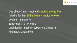 Billing Invoice | Global Billing | Billing | Variance Analysis | RSCA