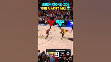 LeBron FROZE Zion with his OLD HEAD Moves!😭