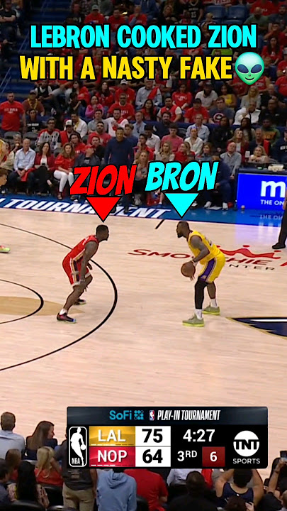 LeBron FROZE Zion with his OLD HEAD Moves!😭