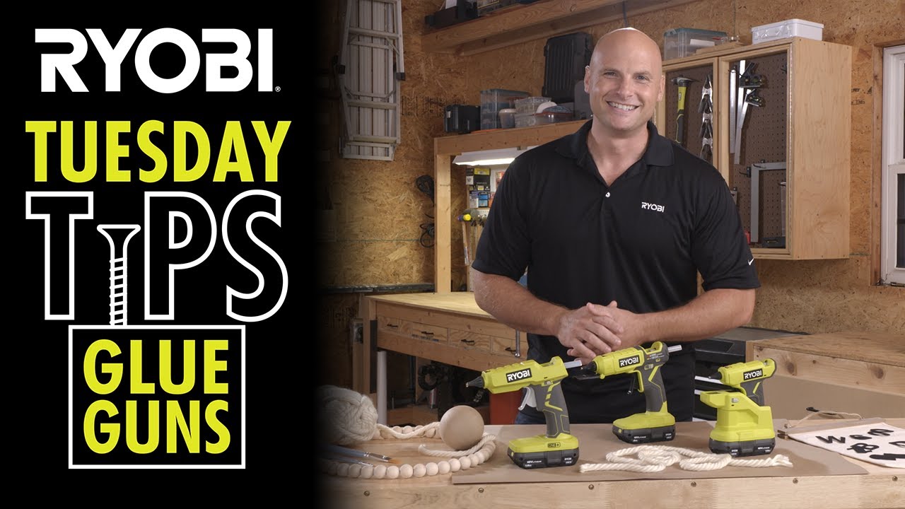 RYOBI ONE+ 18V Cordless Glue Gun (Tool Only) with (3) General