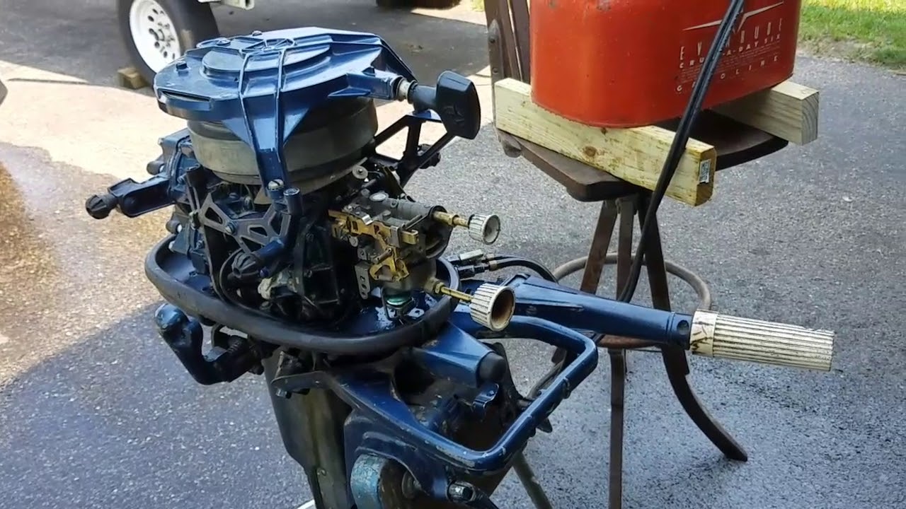 1957 Evinrude Sportwin 10 HP Vintage Outboard - YouTube