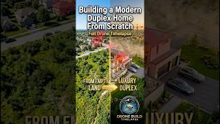 Modern Duplex From Scratch – Insane Drone Timelapse! 🏠