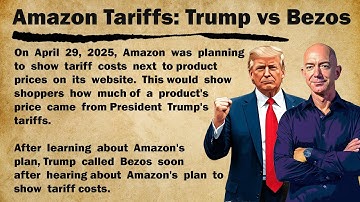 Trump vs Bezos: Amazon Tariffs ||🏛️ Learn English Through Story Level 3 || Graded Reader 📚🎧