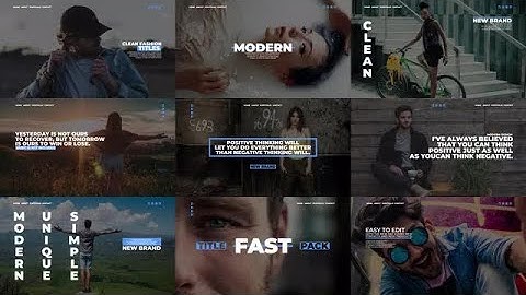Clean Titles Motion Graphics Templates