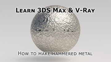 Create a Hammered Metal Texture in 3DS Max & V-Ray | Archviz Metal Tutorial