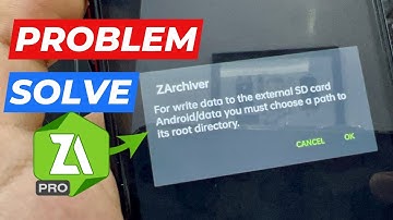 ZArchiver Fix For Write Data To Phone/Android || Problem Solve 2025