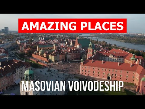 Travel to Masovian Voivodeship, Poland | Cities, tourism, vacation, nature, review | Drone 4k video