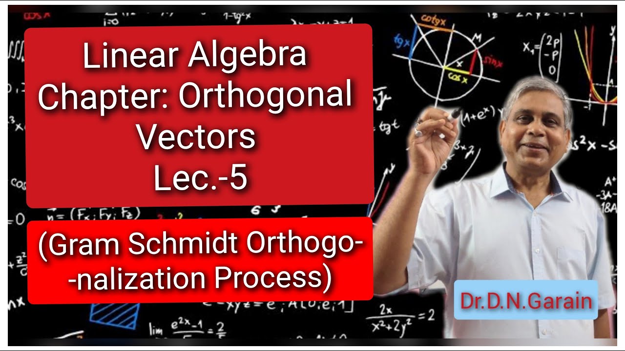 Ортогональные векторы, лекция 5 (процесс ортогонализации Грама-Шмидта)
