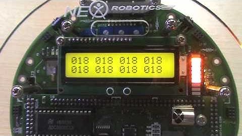 Data Array Display on LCD using FireBird V P89V51RD2 Robot