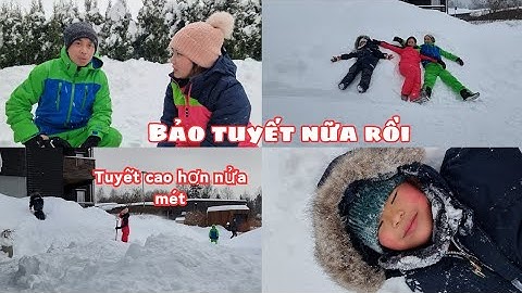 🇧🇻 Mùa đông khắc nghiệt ở Bắc Âu, Bảo tuyết rơi dày hơn nửa mét, người dân tất bật dọn tuyết