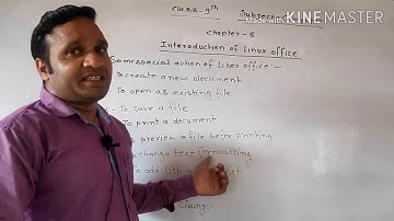 Computer, Class-9, Chapter-8, Introduction of Linux office